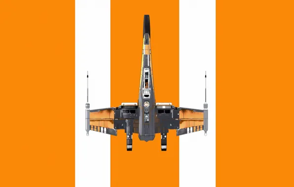 Минимализм, Star Wars, Арт, Звездные Войны, Вид сверху, Фантастика, Космический корабль, GrahamTG
