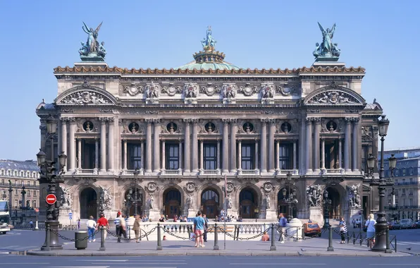 Картинка город, Париж, франция, Оперный театр, Grand Opera