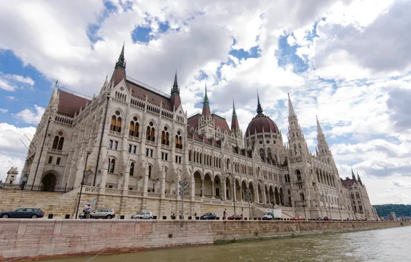 Река, парламент, Венгрия, Будапешт, Дунай