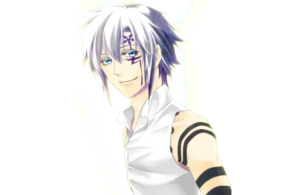 Аниме, арт, парень, D.Gray-man, Allen Walker
