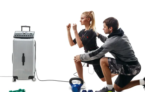 Картинка woman, fitness, technology, physical exercises, kinesiologist