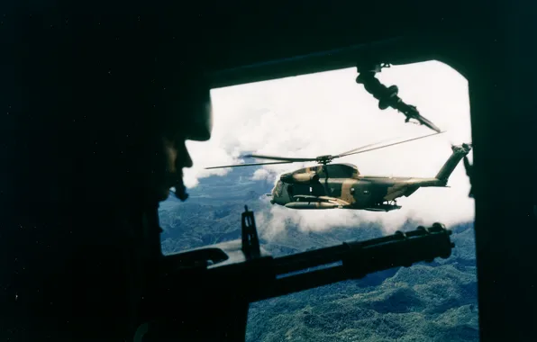 Картинка оружие, Война, вертолет, Вьетнам