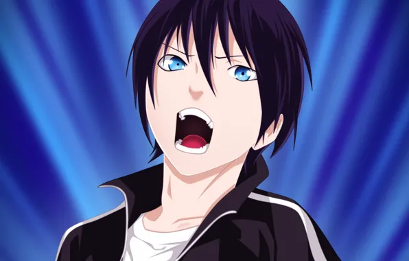 Аниме, арт, Бездомный Бог, Yato, Noragami, Ято
