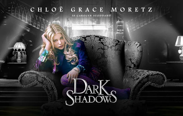 Movie, Dark Shadows, Chloe Moretz, Tim Burton, a member of the clan Collins, Carolyn