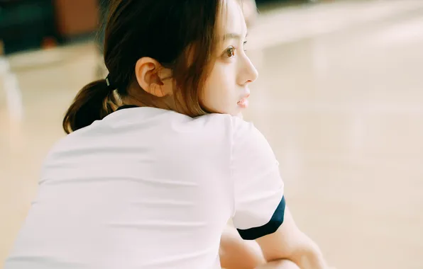 Beautiful, Asian, Model, Woman, Back, Cute, Behind, Pretty