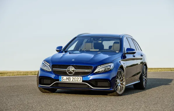 Картинка Mercedes Benz, AMG, C63, Estate, 2015