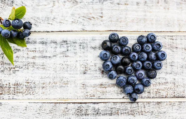 Картинка ягоды, черника, love, fresh, heart, wood, romantic, blueberry