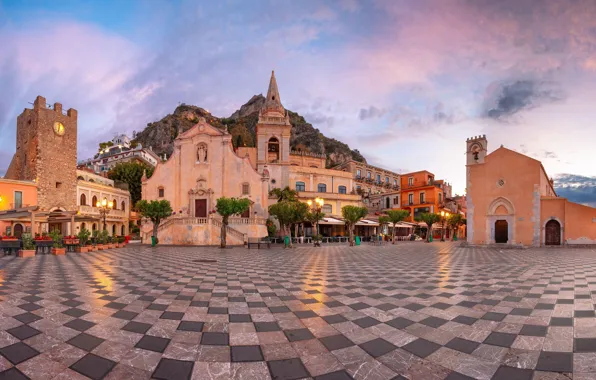 Лето, Италия, Здания, Italy, Summer, Buildings, Sicily, Сицилия