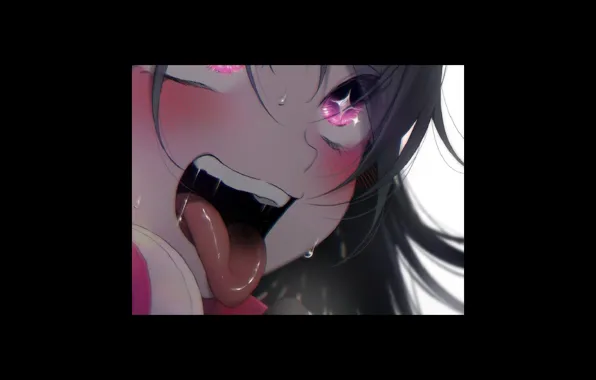 Girl, pink, hentai, 18_content, ahegao