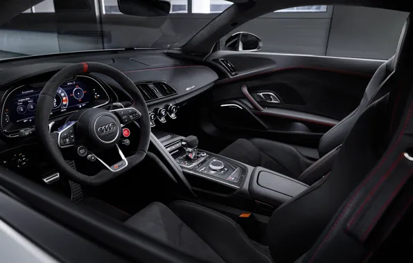 Картинка Audi, car interior, R8, Audi R8 Coupe V10 GT RWD