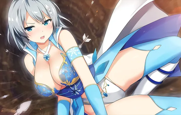 Boobs, breast, anime, tits, japanese, chest, arrow, thigh