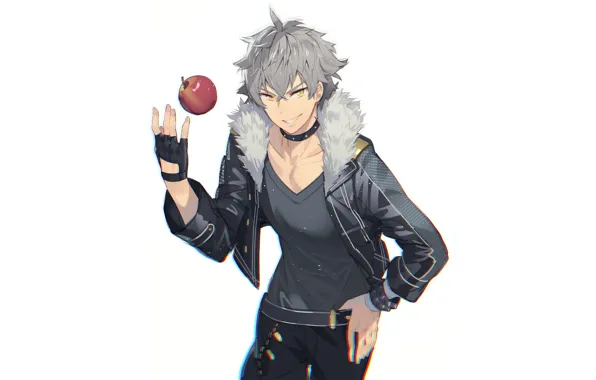 Улыбка, яблоко, парень, Ensemble Stars!