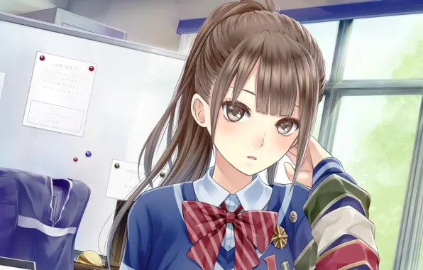 Картинка girl, anime, pretty, uniform, bishojo, seifuku
