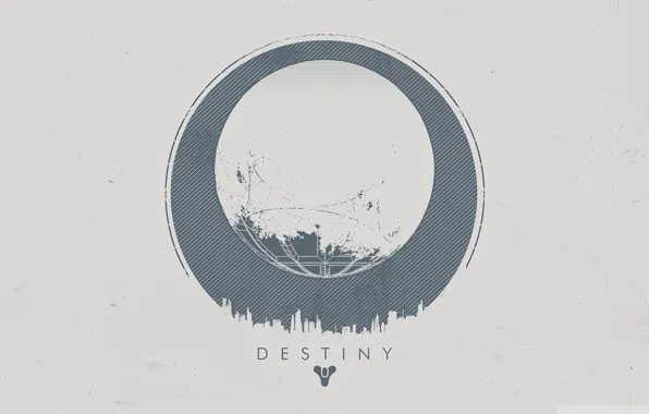 Картинка город, логотип, сфера, Destiny