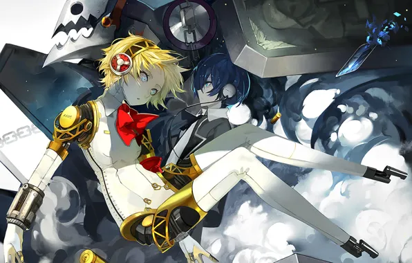 Девушка, парень, киборг, Persona 3