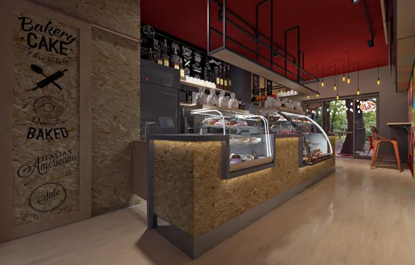 Дизайн, реклама, помещение, магазин, Donuts&Coffee KUBSU Krasnodar