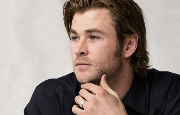 Взгляд, мужчина, красивый, Chris Hemsworth