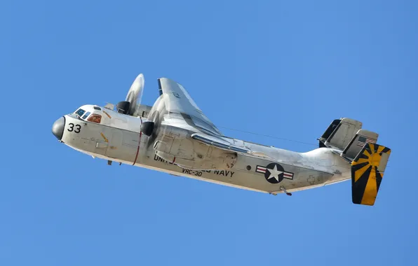 Картинка самолёт, тактический, палубный, транспортный, Grumman C-2
