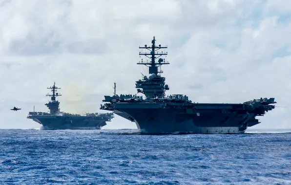 USS Carl Vinson, авианосцы, USS Ronald Reagan, атомные, CVN-70, CVN-76