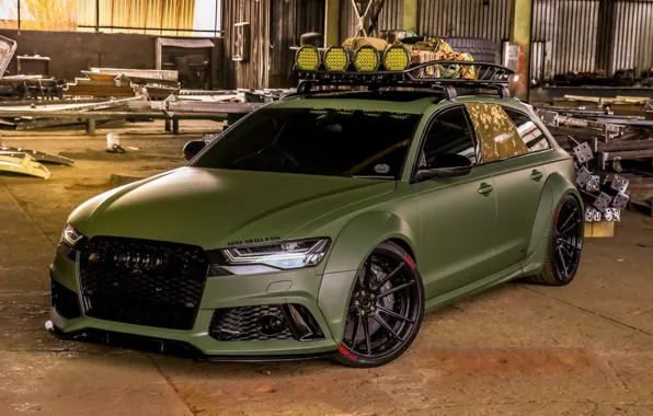 Audi, Тюнинг, Tuning, RS6, Audi RS6 Sportback Army Green by RACE on ADV.1 Whe