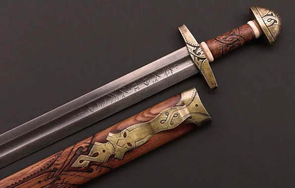 Картинка фон, сталь, меч, рукоятка