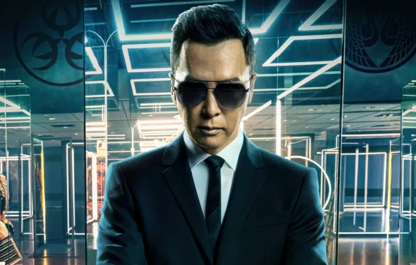 Поза, очки, костюм, Donnie Yen, Кейн, Донни Йен, John Wick: Chapter 4, Джон Уик 4