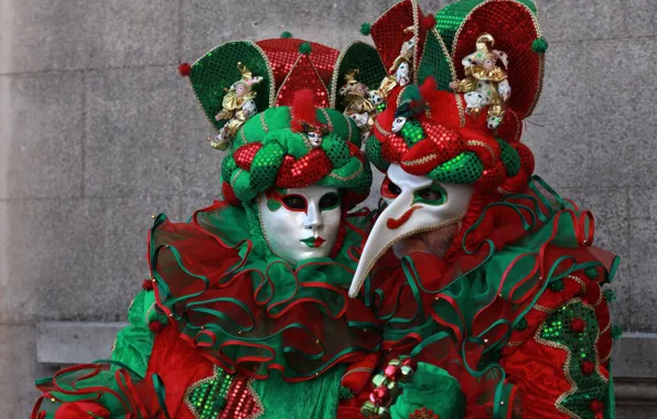 Маска, костюм, Венеция, карнавал