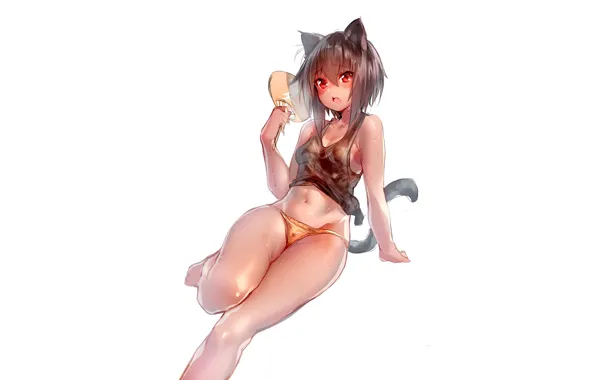 Girl, summer, sexy, Final Fantasy, cleavage, legs, brown hair, boobs