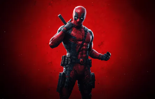 Картинка deadpool, pose, badass
