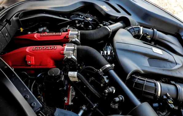 Двигатель, Ferrari, 2018, Portofino, V8, 600 л.с., 3.9 л.
