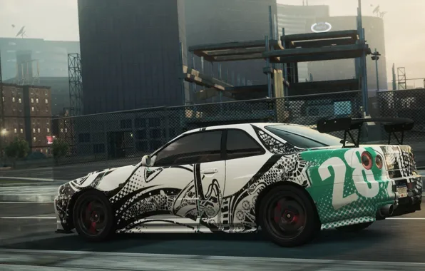 Картинка Nissan, 2012, Need for Speed, nfs, Urban, Skyline, Most Wanted, нфс