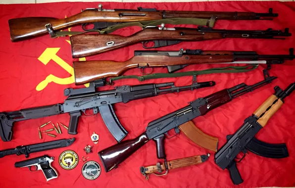 Оружие, флаг, арсенал, советское