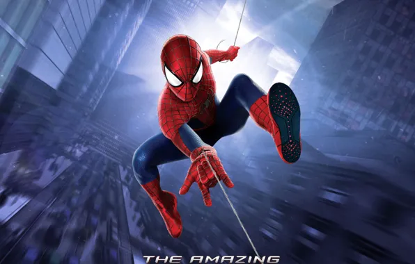 Картинка city, web, новый человек паук, высокое напряжение, the amazing spider man 2