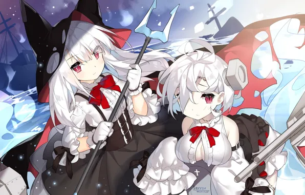 Cleavage, halloween, blouse, long hair, girls, boobs, anime, beautiful