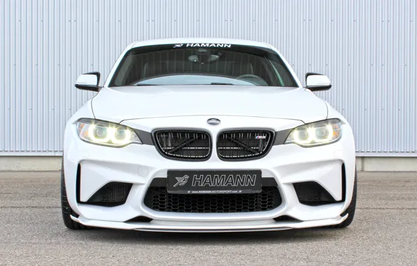 BMW, Hamann, Front, White, M2, BMW M2