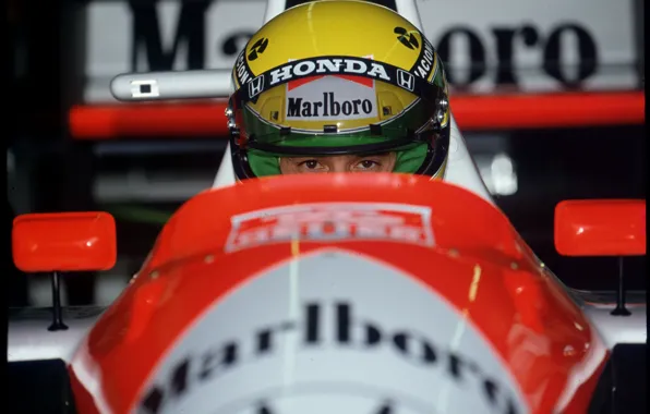 Картинка McLaren, USA, Phoenix, Ayrton Senna, Formula One, 1991, Сенна, Айртон