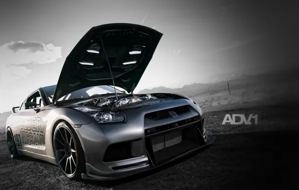 Nissan, GT-R, Grey, Modified Vehicle