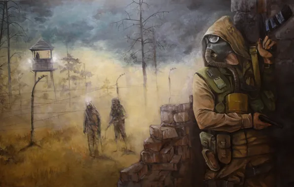 Картинка солдат, Stalker, припять, зона, украина
