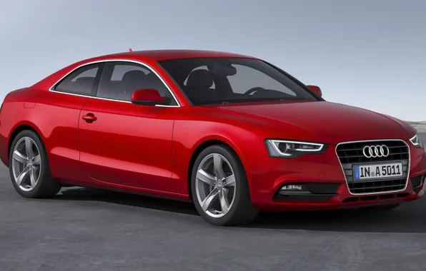 Audi, ауди, купе, красная, Coupe, 2014