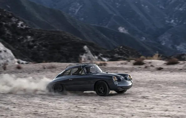 Картинка Porsche, dust, drive, 356, Porsche 356, Emory Motosports, C4S Allrad