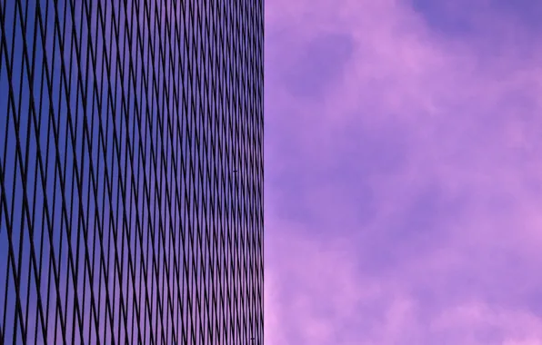 Картинка небо, здание, минимализм