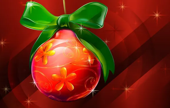Картинка Christmas, Festive Christmas, Ball, Shinging