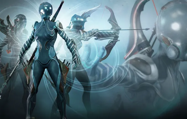 Фантастика, игра, воин, броня, Warframe
