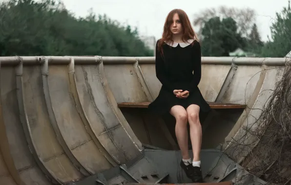 Картинка девушка, платье, ножки, Александров Илья