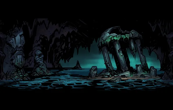 Wall, room, cave, Darkest dungeon