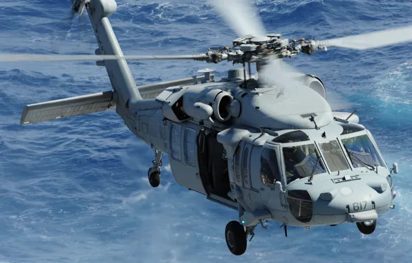 Полет, вертолёт, многоцелевой, «Си Хок», Sea Hawk, MH-60S