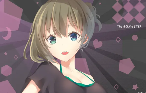 Kawaii, moon, game, star, happy, blouse, green eyes, heart