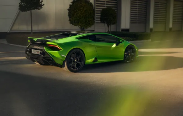 Зеленый, Lamborghini, ламборгини, Huracan, Lamborghini Huracan Tecnica