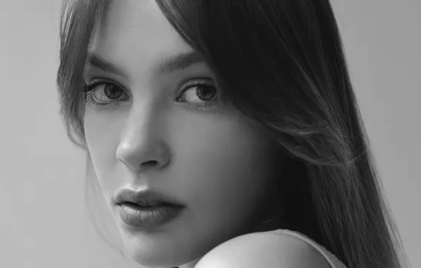 Чёрно-белое, Vika, Божена Пучко, портретная фотография