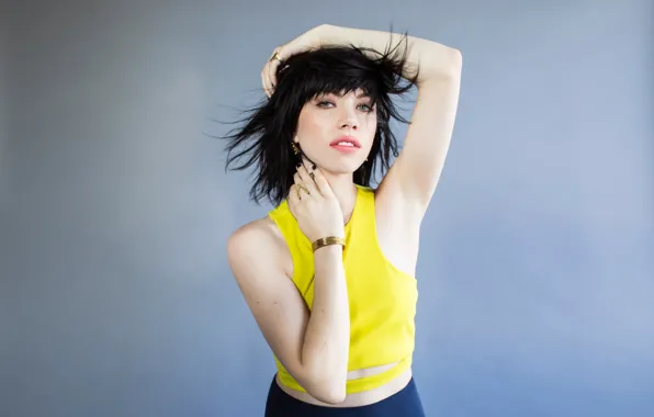 Поза, макияж, брюнетка, прическа, певица, фотосессия, канадская, Carly Rae Jepsen